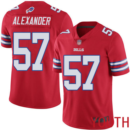 Youth Buffalo Bills #57 Lorenzo Alexander Limited Red Rush Vapor Untouchable NFL Jersey